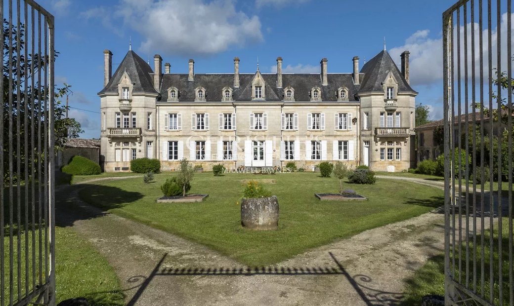 Between Saintes And Royan – Authentic Château For Sale With Vineyard And Outbuildings