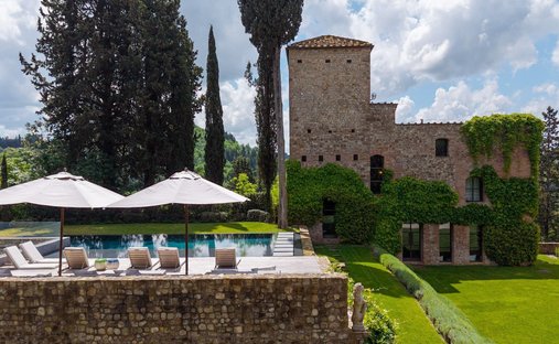 château en Toscane, Italie 1