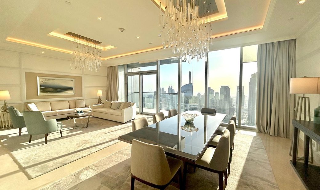 View of Downtown Dubai Penthouse With Large In Dubai, Dubai, United Arab ...