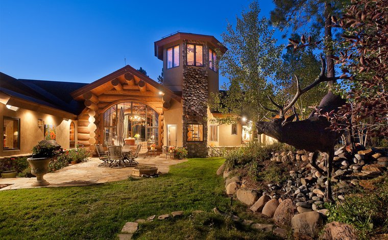 View of Riverfront Colorado Luxury Mountain Homes
