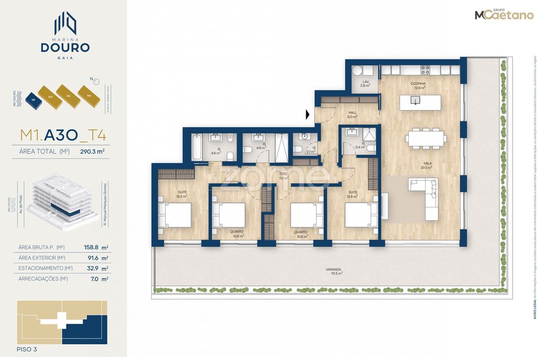 Apartment in Canidelo, Porto District, Portugal 3 - 13078754