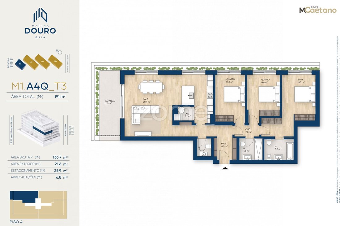 Apartment in Canidelo, Porto District, Portugal 2 - 13078662