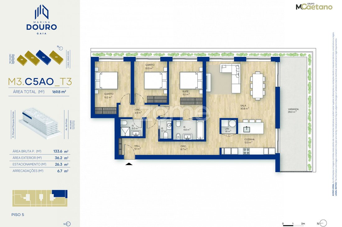 Apartment in Canidelo, Porto District, Portugal 3 - 14602486