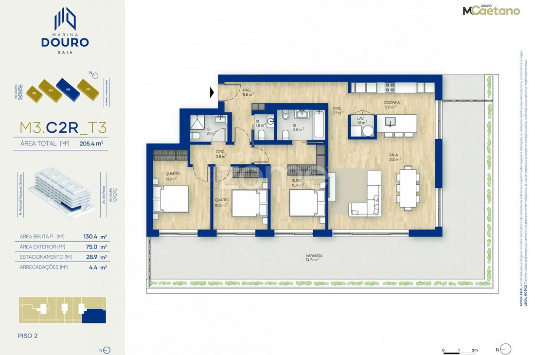 Apartment in Canidelo, Porto District, Portugal 3 - 14594975
