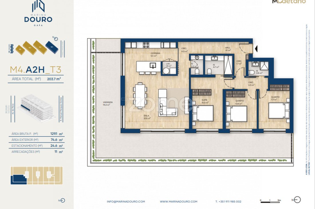 Apartment in Canidelo, Porto District, Portugal 2 - 14594913