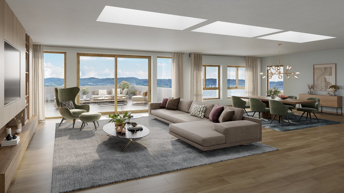 Beautiful view of Inside A Norway Luxurious Penthouse Apartment