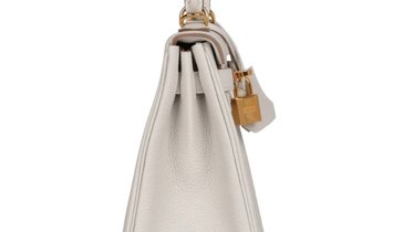 Hermès Kelly 25 Gris Pale Togo with Gold Hardware
