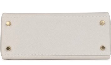 Hermès Kelly 25 Gris Pale Togo with Gold Hardware