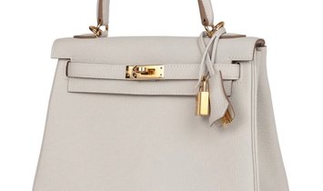 Hermès Kelly 25 Gris Pale Togo with Gold Hardware