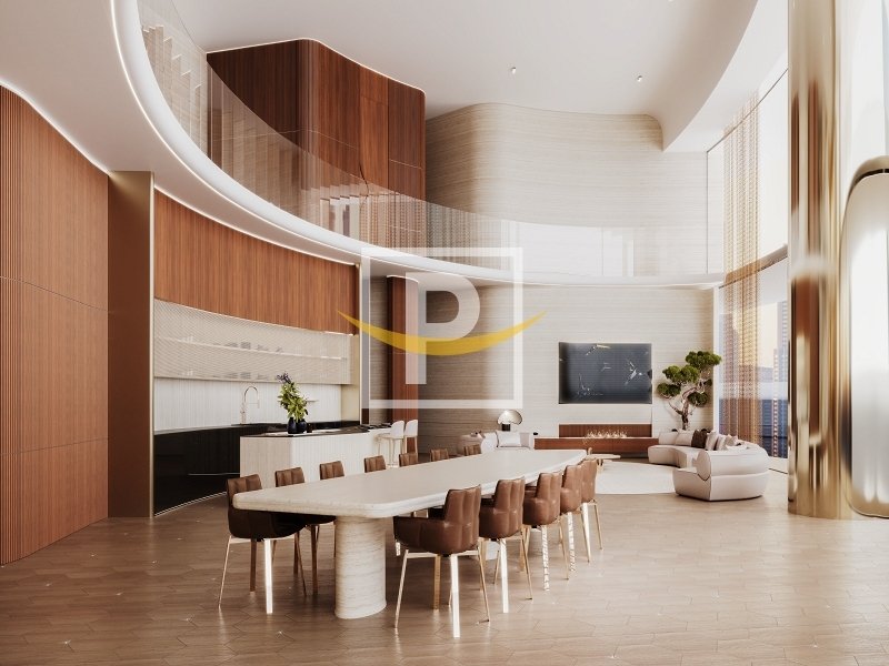 Illustration of Luxury Green Apartments With Smart Home Systems