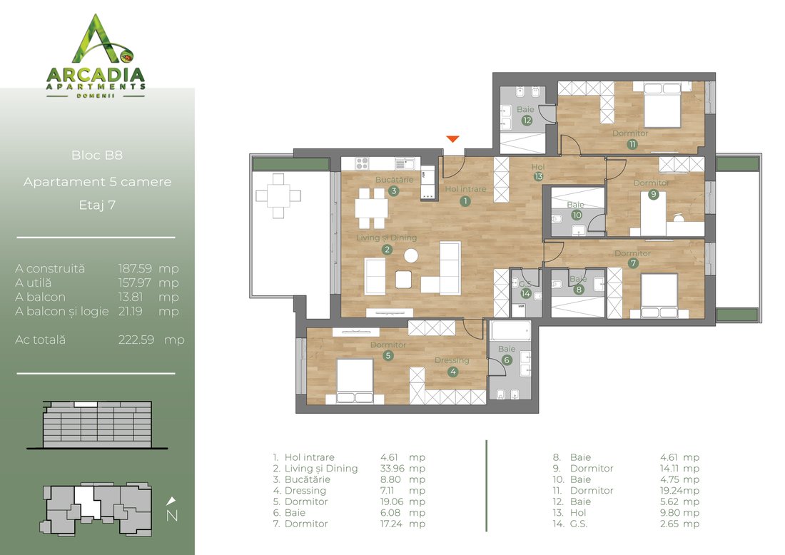 Apartment in Bucharest, Municipiul București, Romania 5 - 15868250