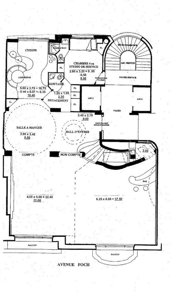 Apartment in Bois de Boulogne, Paris 16e Arrondissement, Paris 1 - 15868680