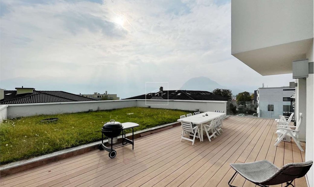 Image showcasing Penthouse at the Foot of the Slopes | Terraces + Fireplace - Apartments ...