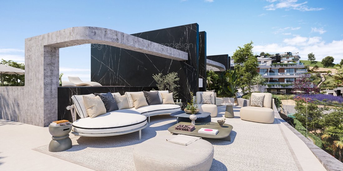 View of Elevated Luxury Penthouse with Breathtaking Ocean Views