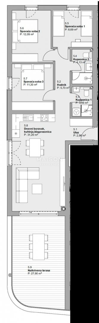 Apartment in Vodice, Sibenik-Knin County, Croatia 5 - 15916162