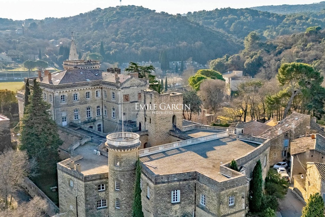 A Crown of Stone & Light: 25-Bedroom Château Over Provençal Vineyards