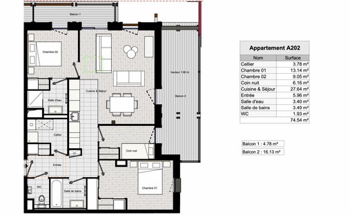Appartement à Morillon, Auvergne-Rhône-Alpes, France 1