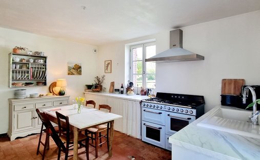 2h From Paris, In The Heart Of The Pays D’auge Area. A Listed 16th /18th Century Chateau Set In Abou