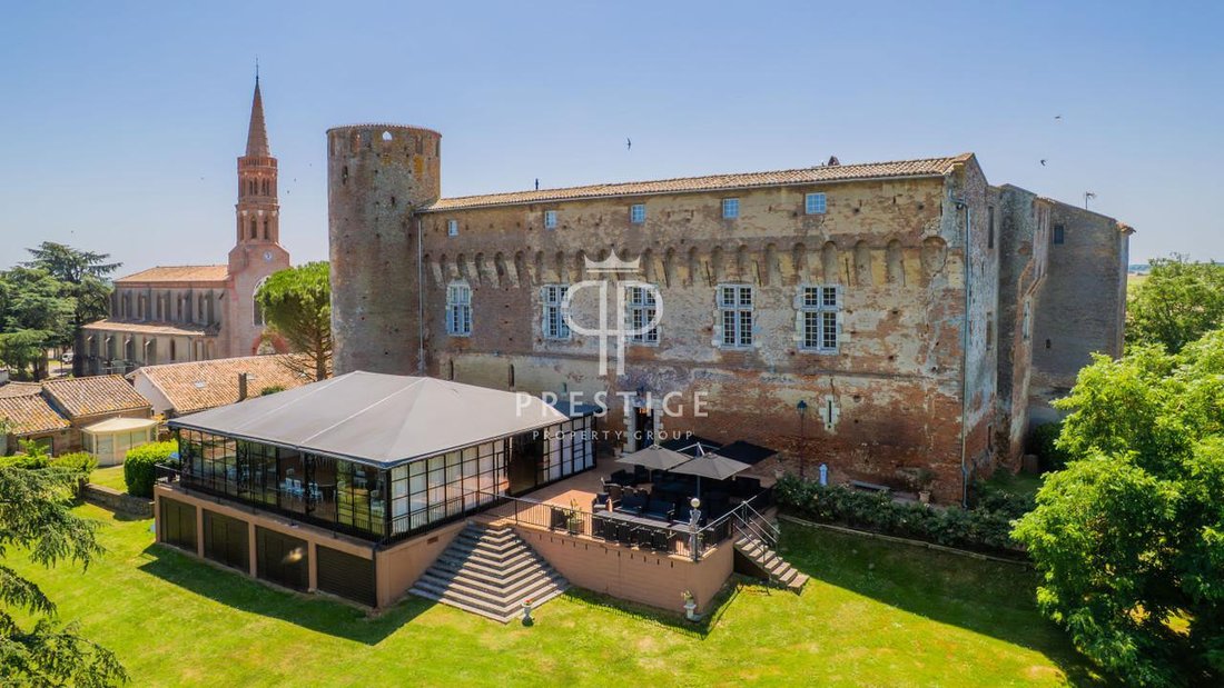 Unique 13 Bedroom Chateau For Sale With Countryside View In Toulouse, Occitanie, France