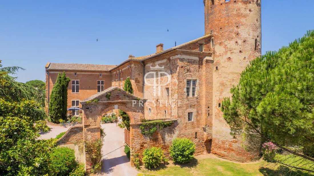 Unique 13 Bedroom Chateau For Sale With Countryside View In Toulouse, Occitanie, France