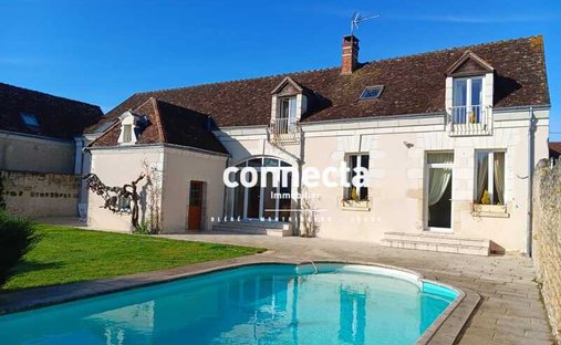 St Georges Sur Cher Authentic Manor On A Park With Enclosure Walls