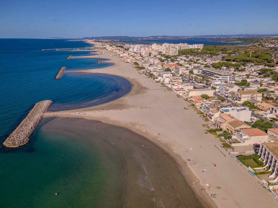 Carnon Beach, Just A Few Meters From The Sea! In Mauguio, Occitanie ...