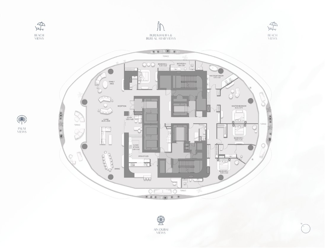 Apartment in Palm Jumeirah, Dubai, United Arab Emirates 2 - 16036038