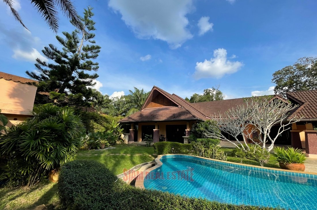 Charming 4-Bedroom Villa for Sale in Ao Nang, Krabi - Surrounded by Lush Garden and Mountain Views!