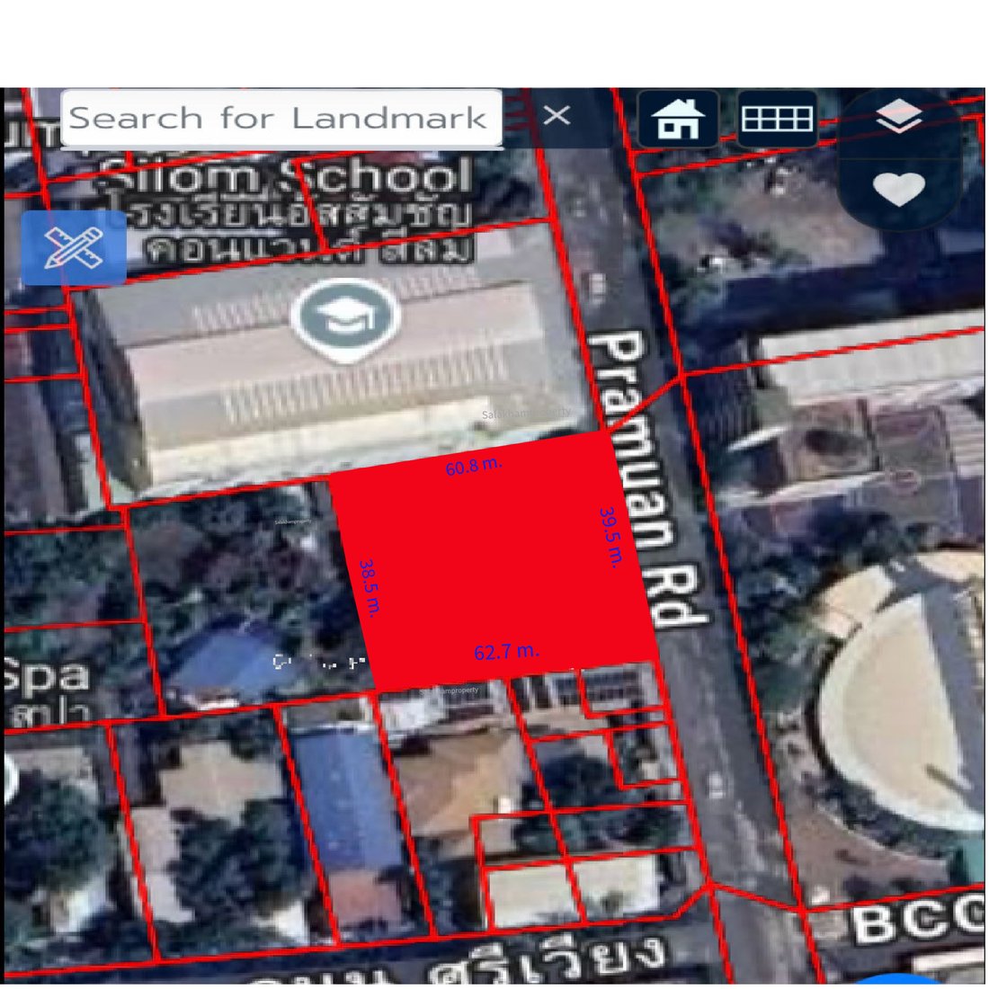 Land For Sale In Prime Location On Quiet Street Just Minutes From BTS Saint Louis , Bangkok.