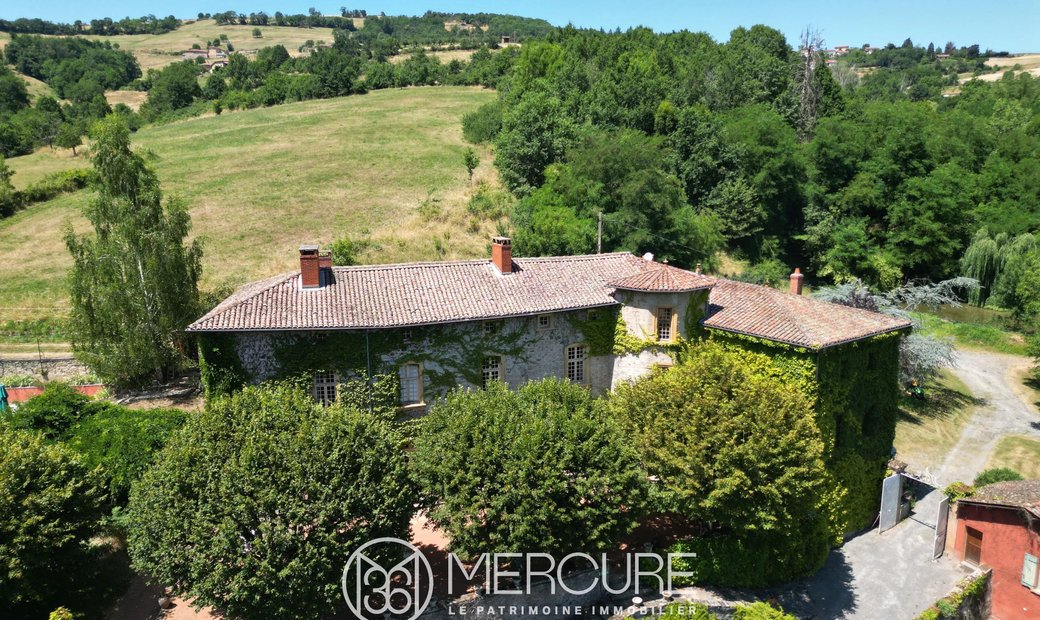 Splendid Renaissance Château Historic Property In The Monts Du Lyonnais