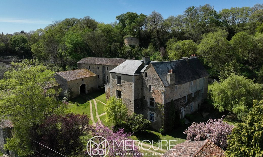 Listed 15th 16th C. Chateau With Outbuildings