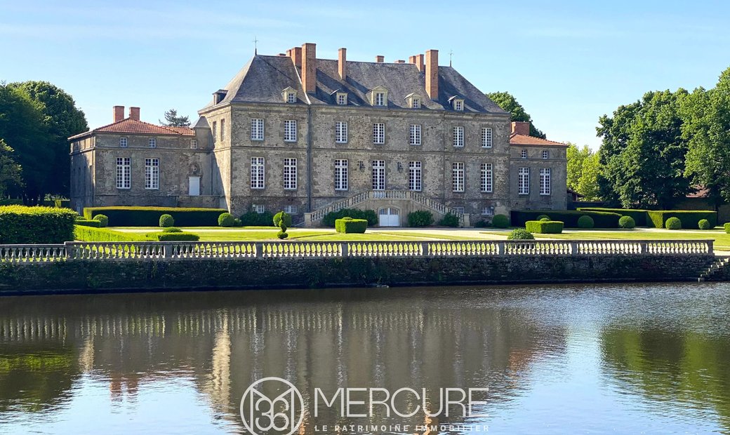 West Of France, Magnificent 18th Century Chateau, Listed As A Historic Monument, Set In The Heart Of