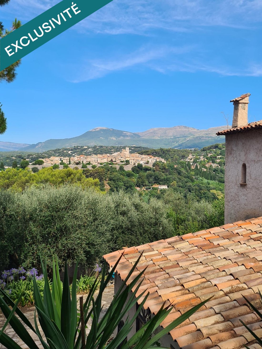 Tirage Argentique Vintage - Saint-Paul-de-Vence, Maisons, Circa 1940, 7x6 Cm