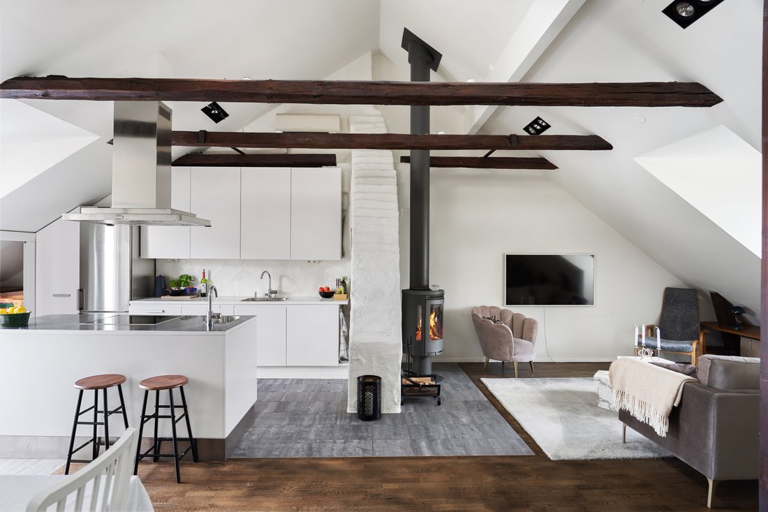Curated visual reference: Unique Penthouse With A Sunny Terrace In Stockholm Stockholm County Photo Inspiration