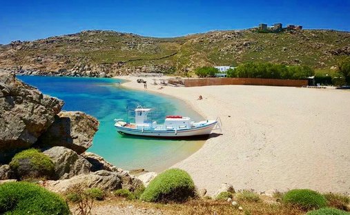 Land in Mykonos, Aegean, Griechenland 1