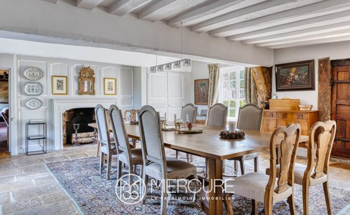 2h From Paris, In The Heart Of The Pays D’auge Area. A Listed 16th /18th Century Chateau Set In Abou