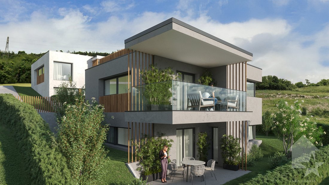 Villa D'architecte 5.5 Pièces à Construire Sur Les Hauts De Conthey