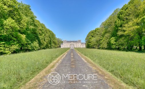 20 Minutes From The Sea : 19th C. Neogothic Style Chateau In Normandy