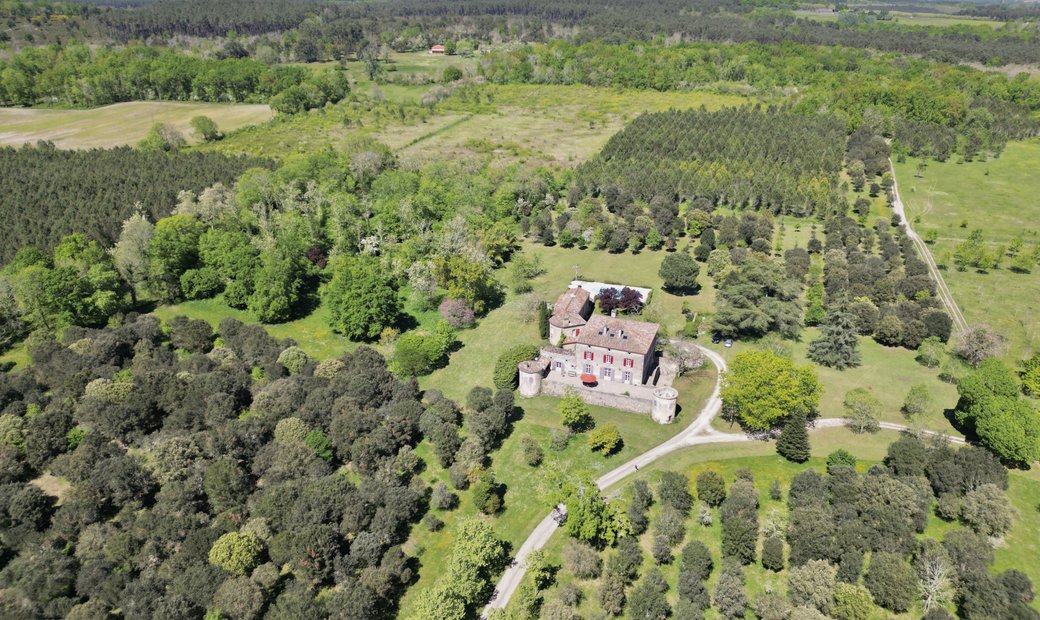 Near Casteljaloux Stunning Renovated Castle With Guesthouse And Pool On Approximately 35 Hectares