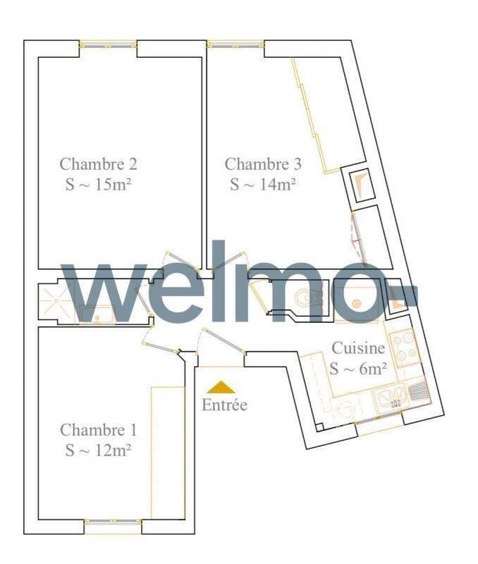 Apartment in Val de Grace, Paris 5e Arrondissement, Paris 3 - 16095822