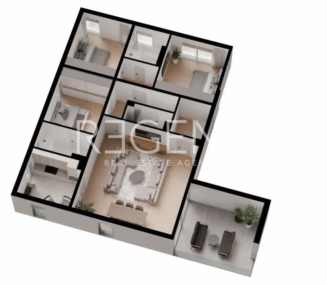 Apartment in Meje, Split, Split-Dalmatia County 3 - 16184465