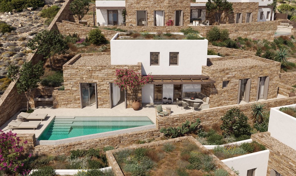 Modern Design Project Villa With Stunnig Sea Views In Antiparos, Aegean ...