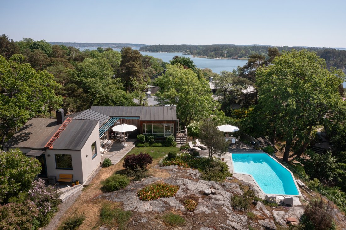 Single Story Villa With Pool Set In In Saltsjöbaden, Stockholm County ...