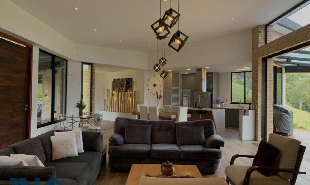 Image showcasing Spectacular House With Exclusive Architectural Design. In La Ceja ...