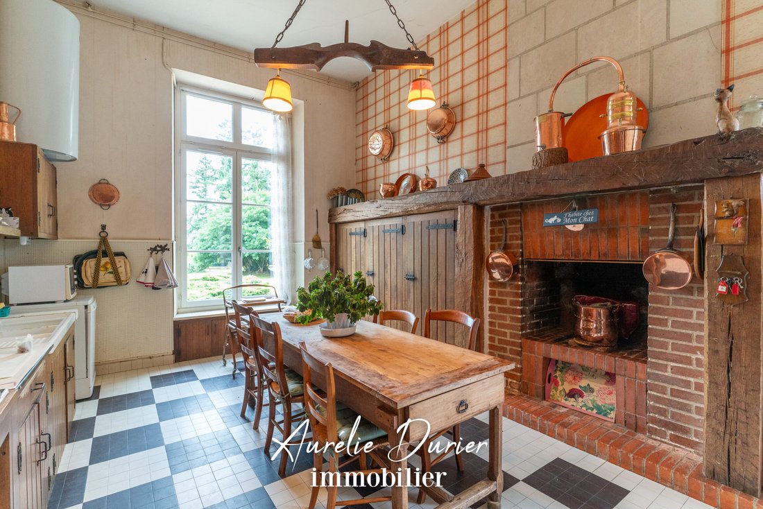 Whispers of Elegance: A 19th-Century Manor’s Timeless Embrace in Descartes’ Verdant Heart