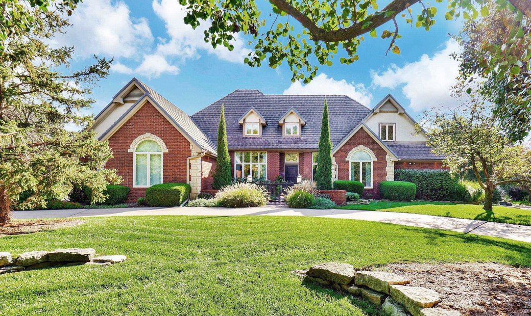 Executive Ranch Im Malerischen In Wichita, Kansas, Vereinigte Staaten ...