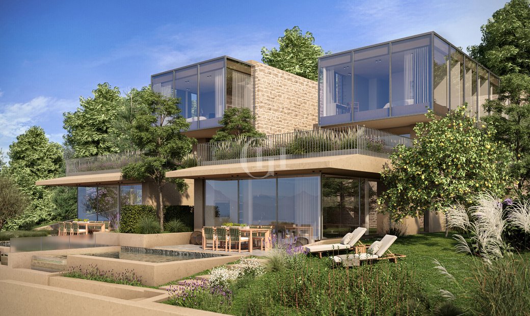 Image showcasing Luxury Lakefront Apartment With Terrace, Pool And Garden In Pai, Veneto ...