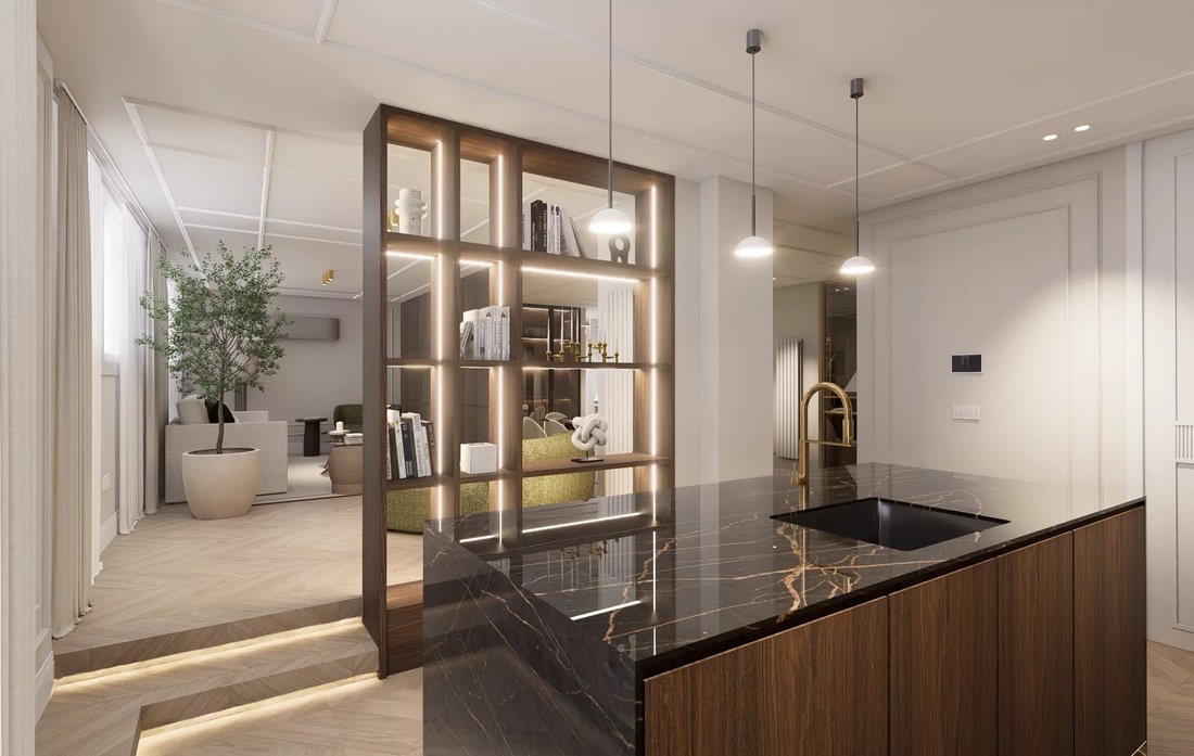 Spacious, Bright Penthouse Apartment With In Barrio Salamanca, Madrid ...