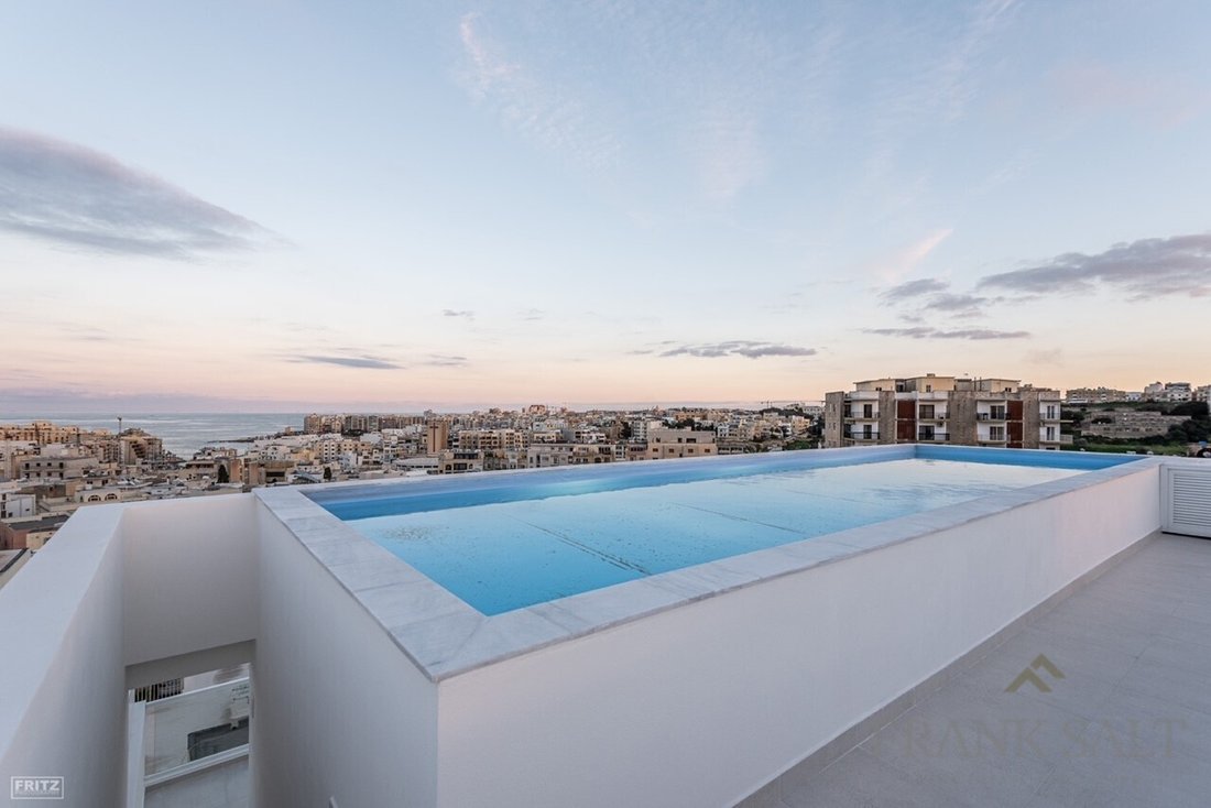 Swieqi, Finished Penthouse In Swieqi, Malta For Sale (16408123) - Exclusive Penthouse Accommodations With Pool In Malta