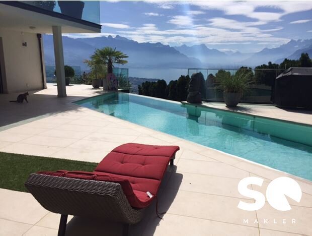 Beautiful Contemporary Property With Stunning View Over The Lac Leman